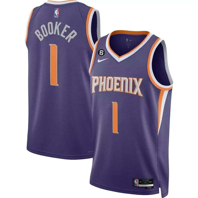 Icon Devin Booker phoenix suns players swingman jersey all stitched