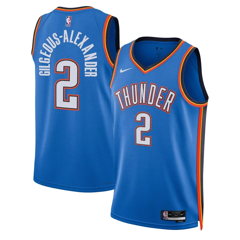 Icon Gilgeous Alexander oklahoma City thunder swingman jersey all stitched