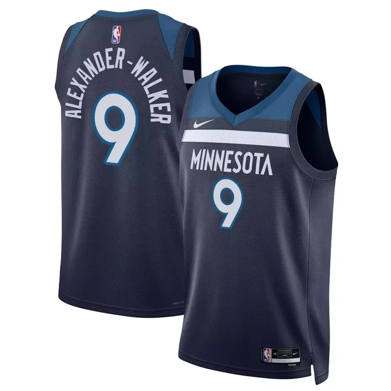 Icon Nickeil Alexander Walker Minnesota Timberwolves Swingman Jersey All Stitched