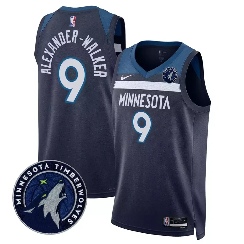Icon Nickeil Alexander Walker Minnesota Timberwolves Swingman Jersey V2 All Stitched