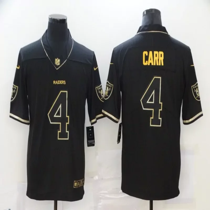 Kansas City Chiefs #15 Mahomes NFL Black Gold American Flag Jersey - Image 4