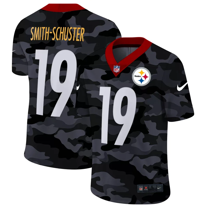 Pittsburgh Steelers #19 Smith-Schuster NFL Black Camouflage Jersey