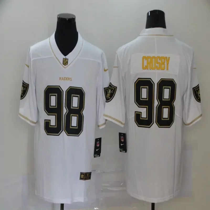 Las Vegas Raiders #98 Crosby NFL White Jersey