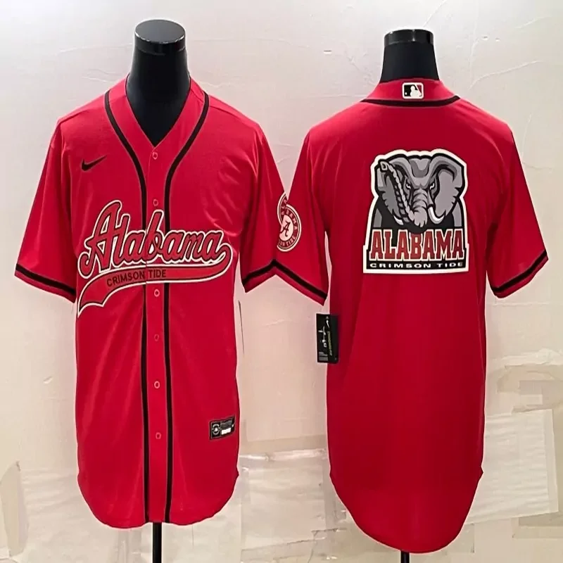 Alabama crimson tide #Custom Name & Number NCAA Red Baseball Jersey