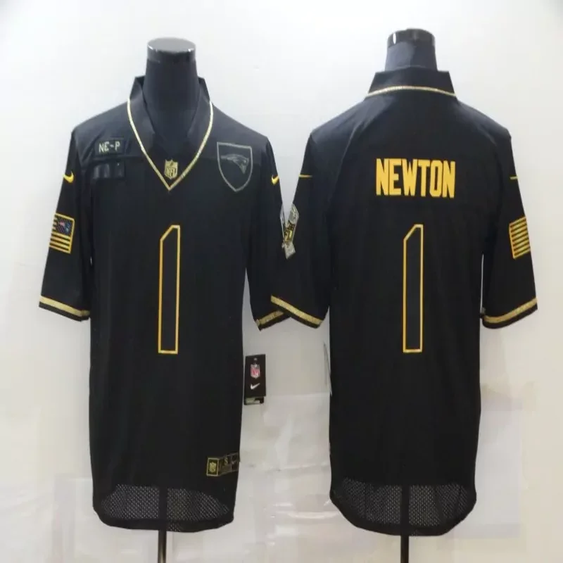 New England Patriots #1 Newton NFL Black Jersey