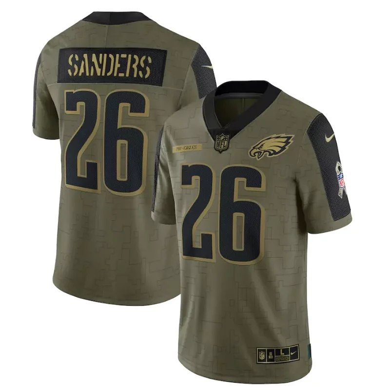 Philadelphia Eagles #20 Dawkins NFL Black Jersey - Image 5