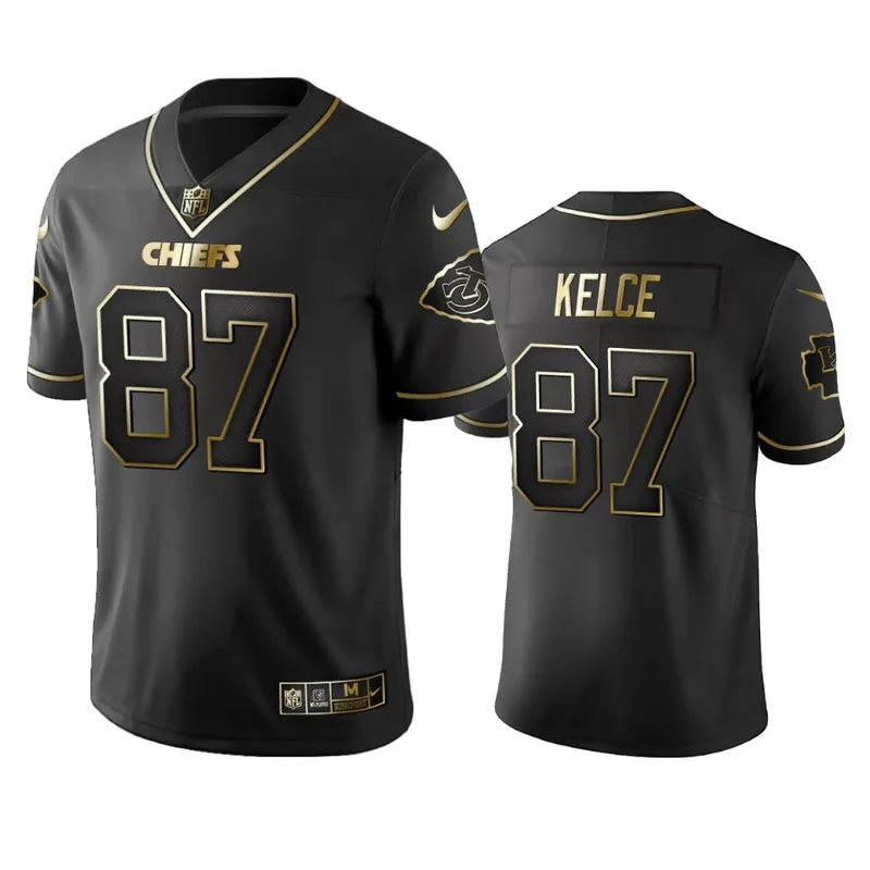Kansas City Chiefs #87 Kelce NFL Ash Gray Jersey - Image 3