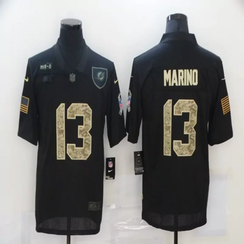 Miami Dolphins #1 Tagovailoa NFL Black Gold Jersey - Image 3