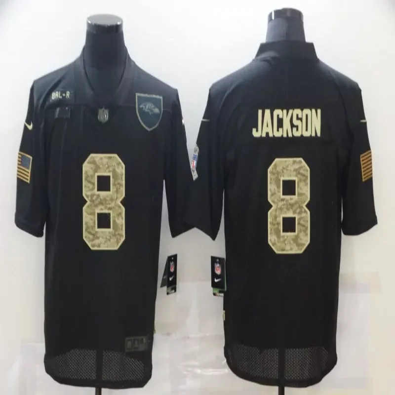 Atlanta Falcons #11 Jones NFL Black Camouflage American Flag Jersey - Image 2