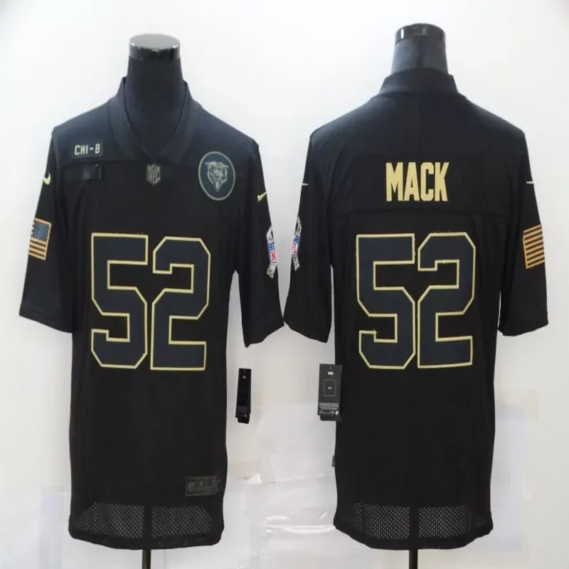 Chicago Bears #34 Payton NFL Black Camouflage Jersey - Image 4