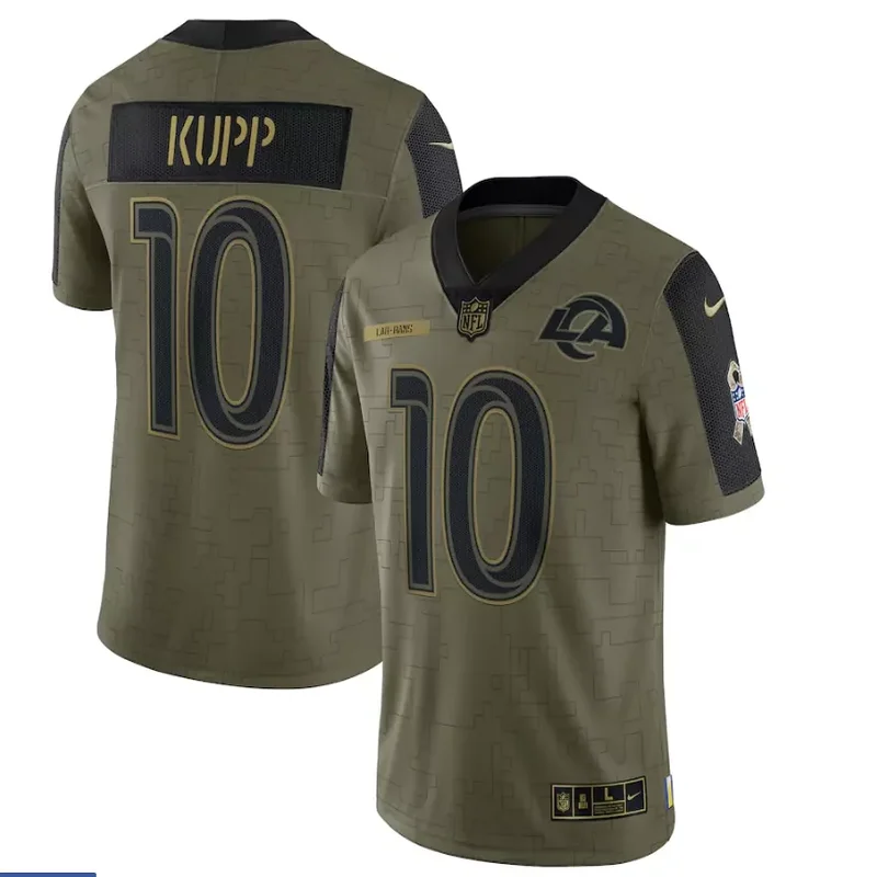 Los Angeles Rams #9 Stafford NFL Blue Grey Jersey - Image 2