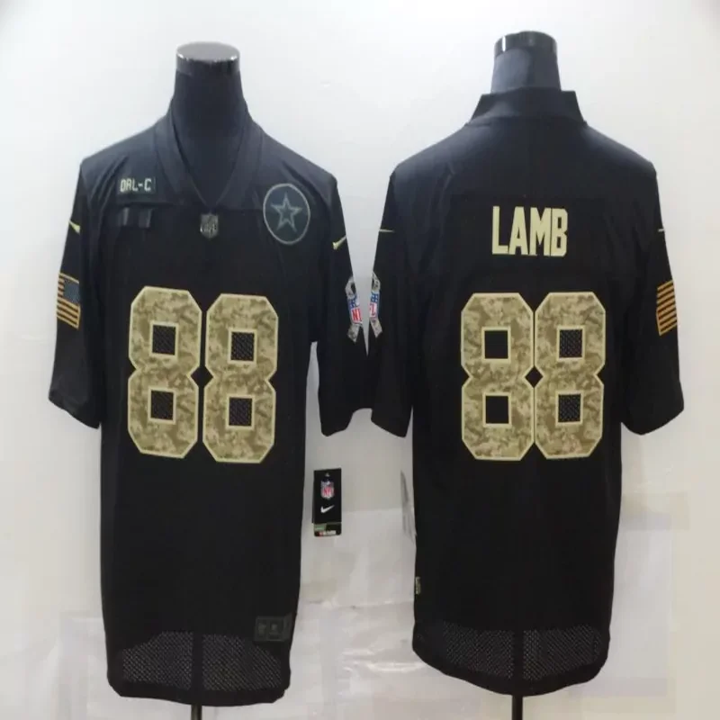 Dallas Cowboys #22 E.Smith NFL Camouflage America Flag Jersey - Image 5