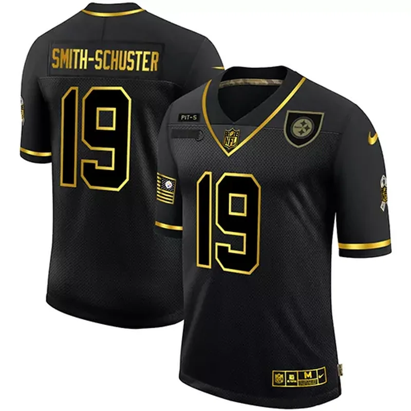 Pittsburgh Steelers #19 Smith-Schuster NFL Black Camouflage Jersey - Image 3