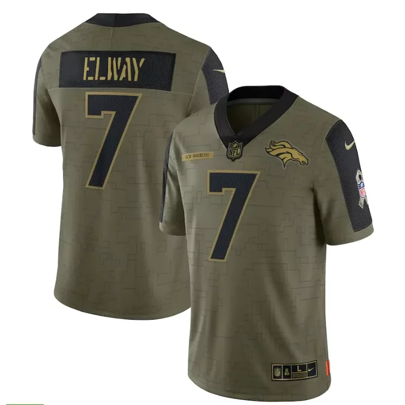 Denver Broncos #7 Elway NFL Camouflage Jersey