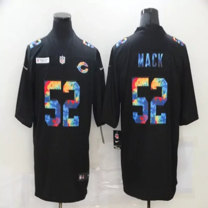 Chicago Bears #34 Payton NFL Black Camouflage Jersey - Image 5