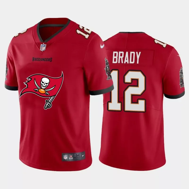 Tampa Bay Buccaneers #12 Brady NFL Red Jersey