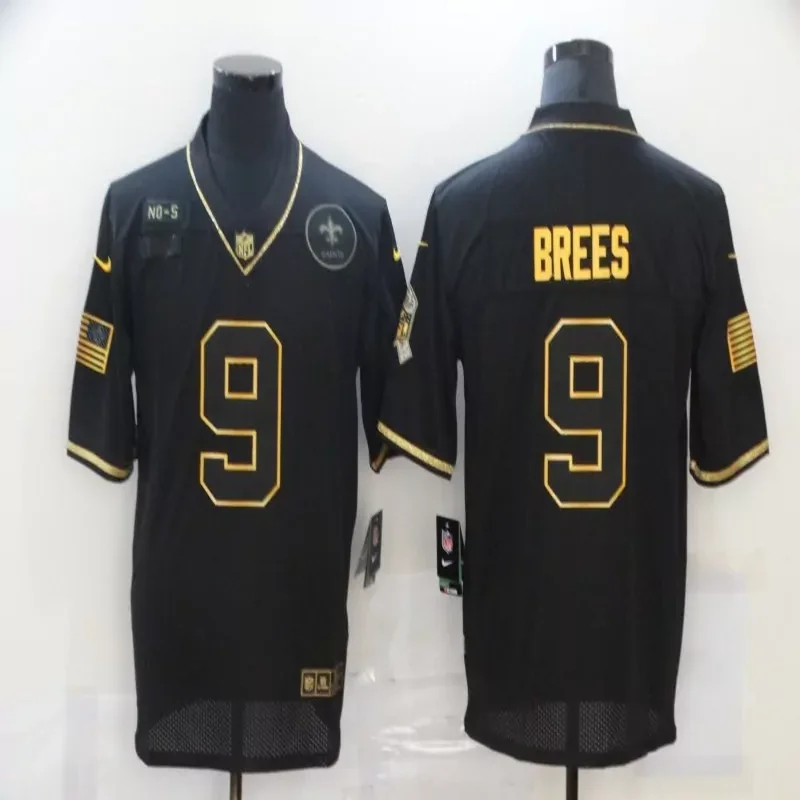 New Orleans Saints #9 Brees NFL Ash Gray Jersey - Image 3
