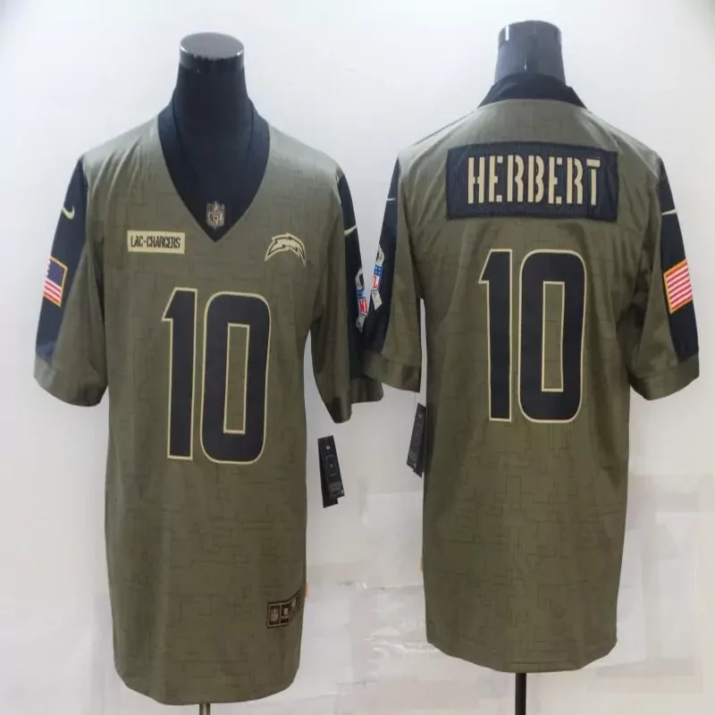 Los Angeles Chargers #10 Herbert NFL Camouflage Jersey