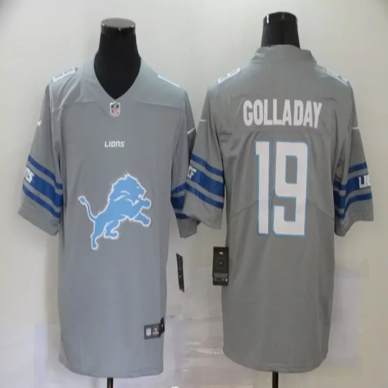 Detroit Lions #9 Stafford NFL Black Jersey - Image 3