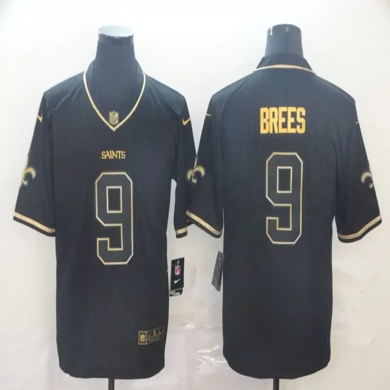 New Orleans Saints #9 Brees NFL Ash Gray Jersey - Image 4