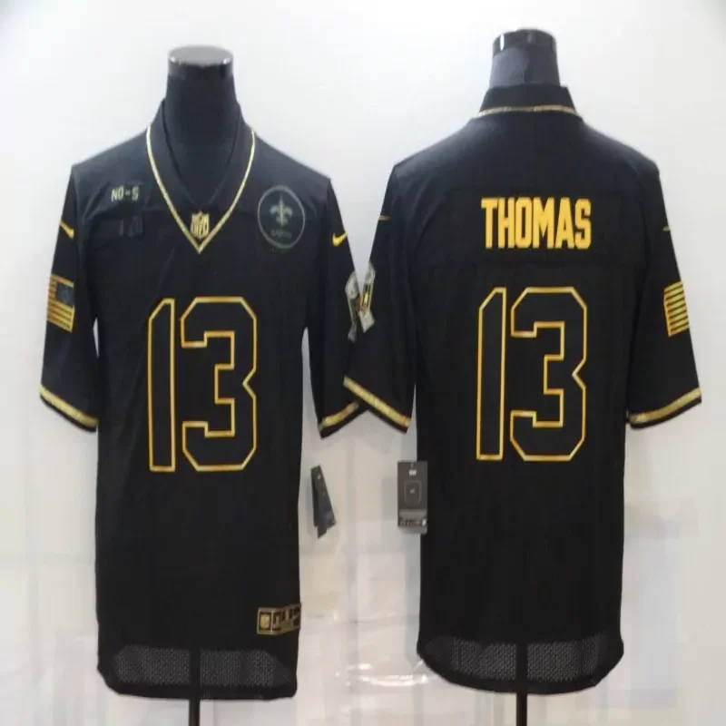 New Orleans Saints #9 Brees NFL Black Jersey - Image 4