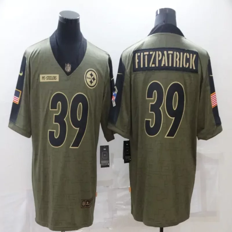 Pittsburgh Steelers #19 Smith-Schuster NFL Black Rainbow Jersey - Image 5