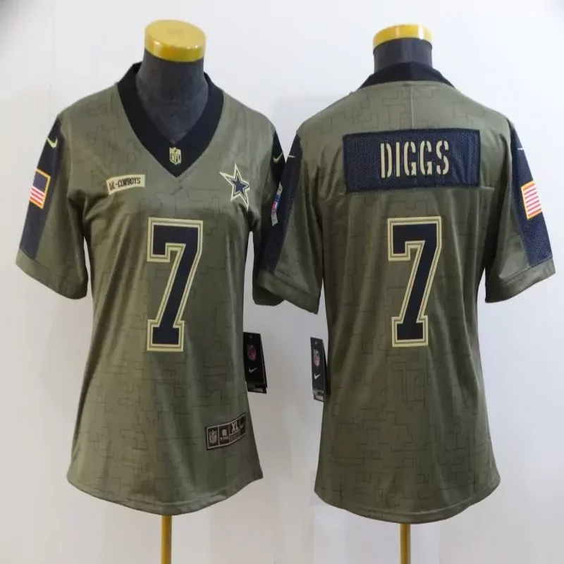 Dallas Cowboys #4 Prescott NFL Black Camouflage Jersey - Image 2