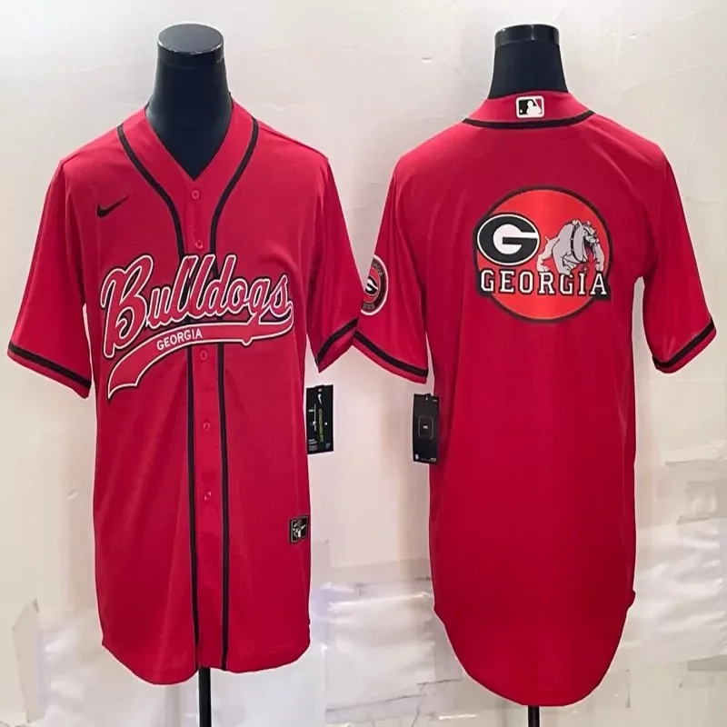 Georgia Bulldogs #Custom Name & Number NCAA Red Jersey