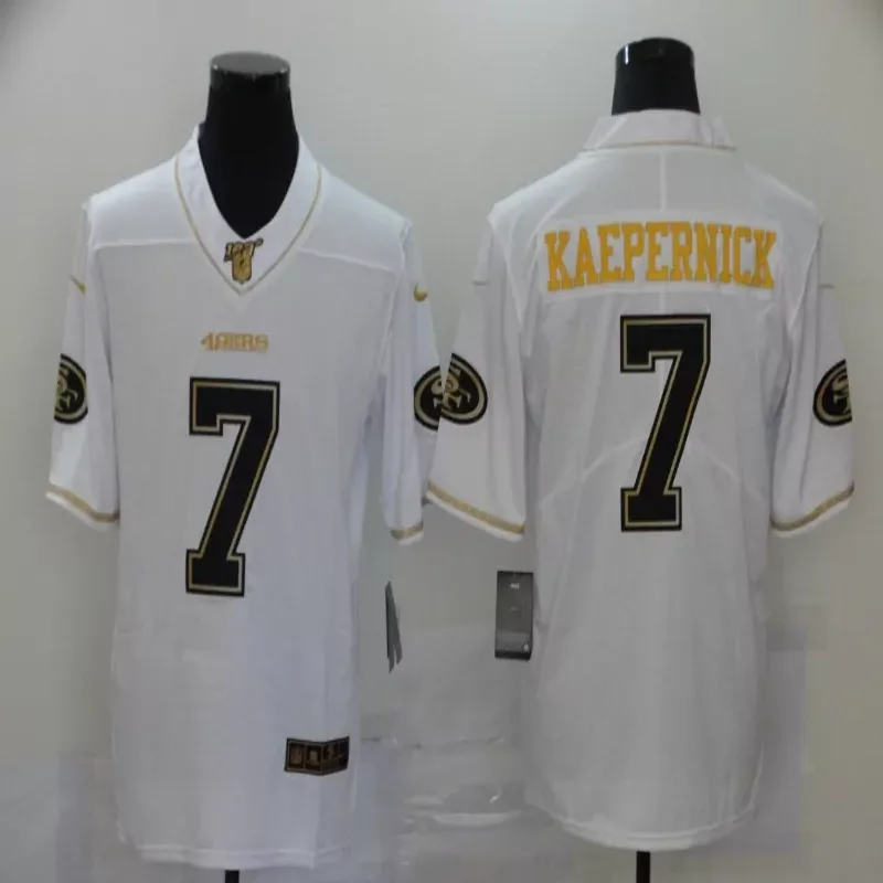 San Francisco 49ers #7 Kaepernick NFL Black Jersey - Image 2