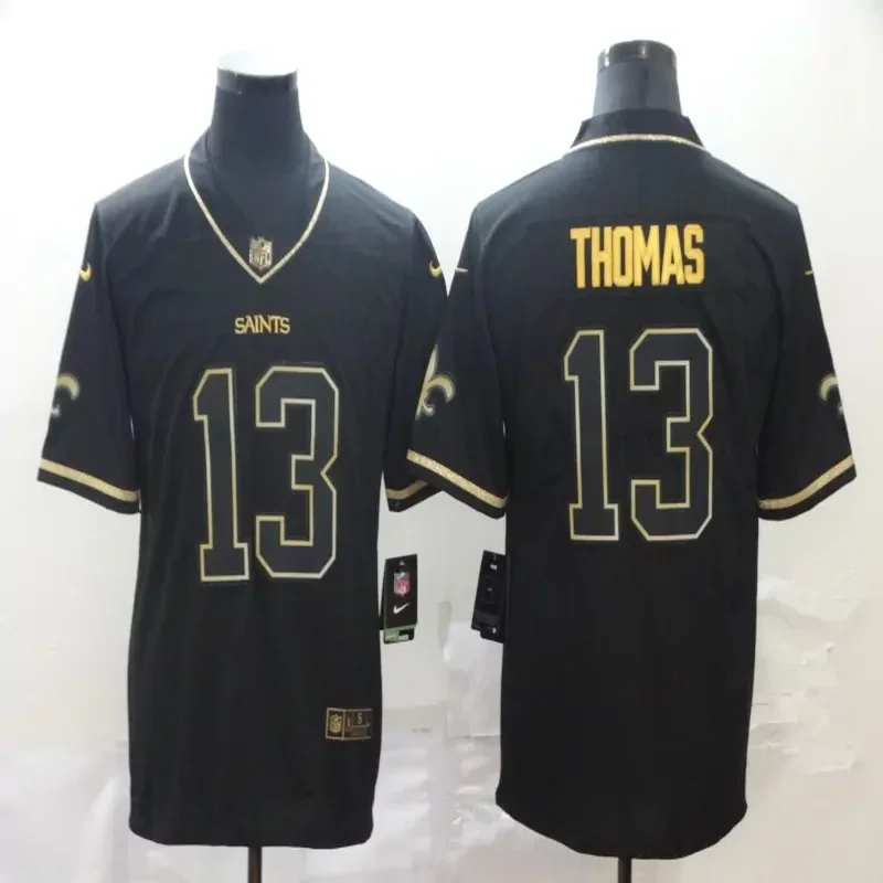 New Orleans Saints #9 Brees NFL Black Jersey - Image 5