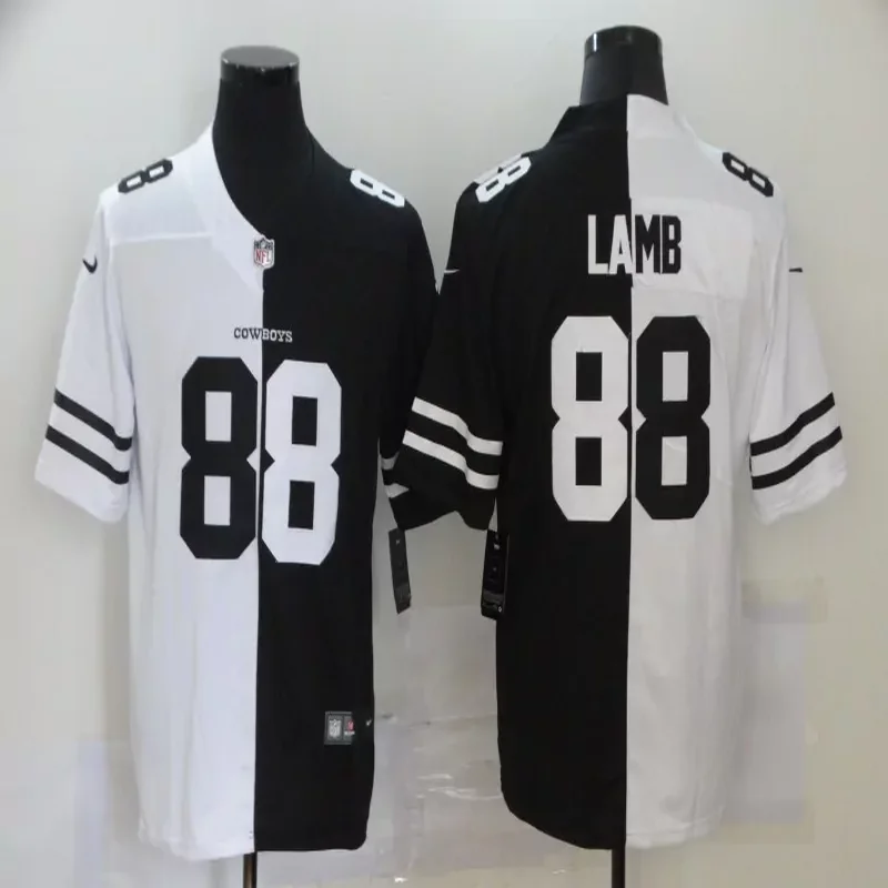 Dallas Cowboys #88 Lamb NFL Black Navy Jersey - Image 4
