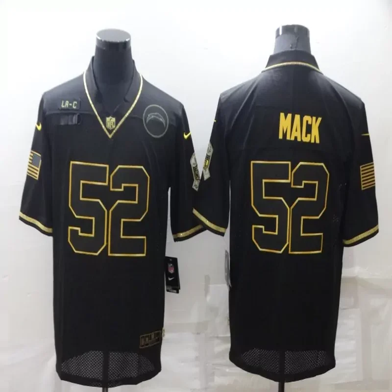Los Angeles Chargers #52 Mack NFL black Jersey