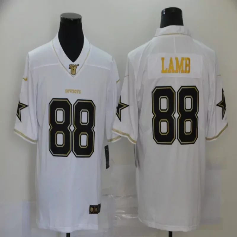 Dallas Cowboys #88 Lamb NFL Black Navy Jersey - Image 5
