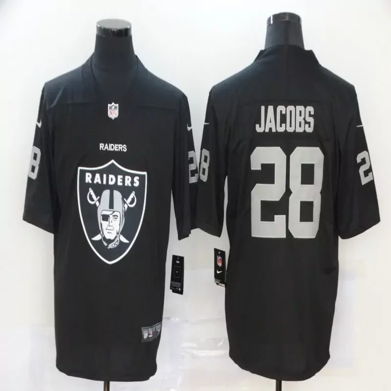 Las Vegas Raiders #28 Jacobs NFL Black Jersey
