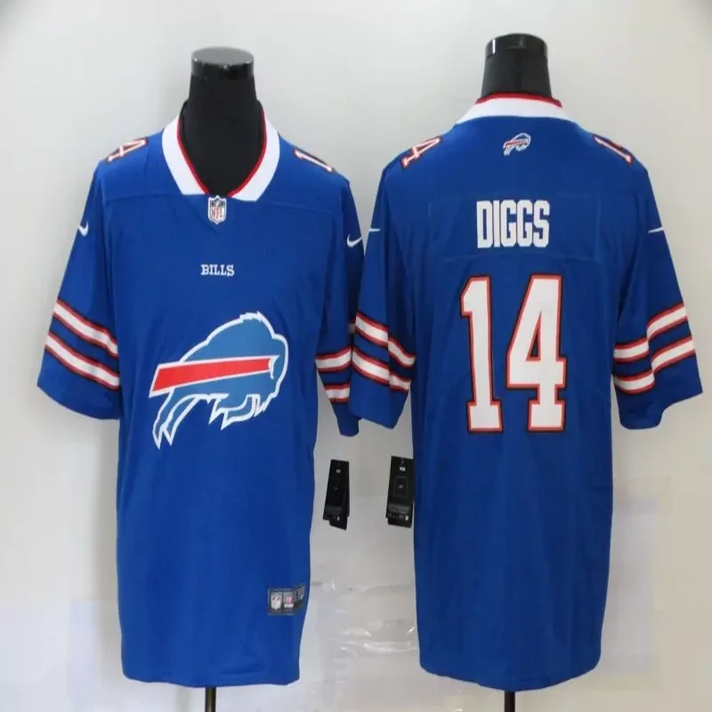 Buffalo Bills #12 Jim Kelly NFL Black Jersey - Image 5