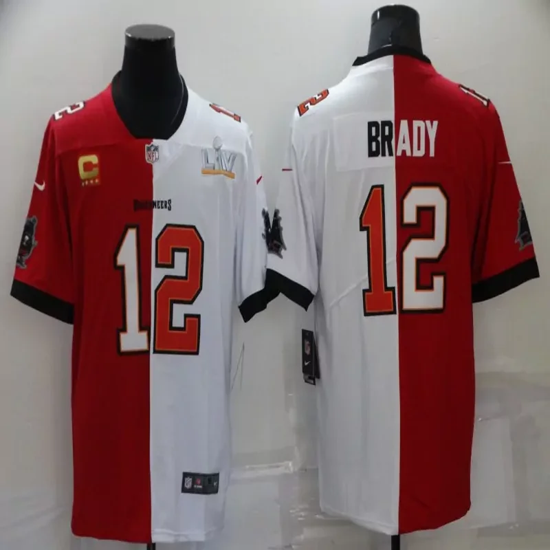 Tampa Bay Buccaneers #12 Brady NFL Red Jersey - Image 5