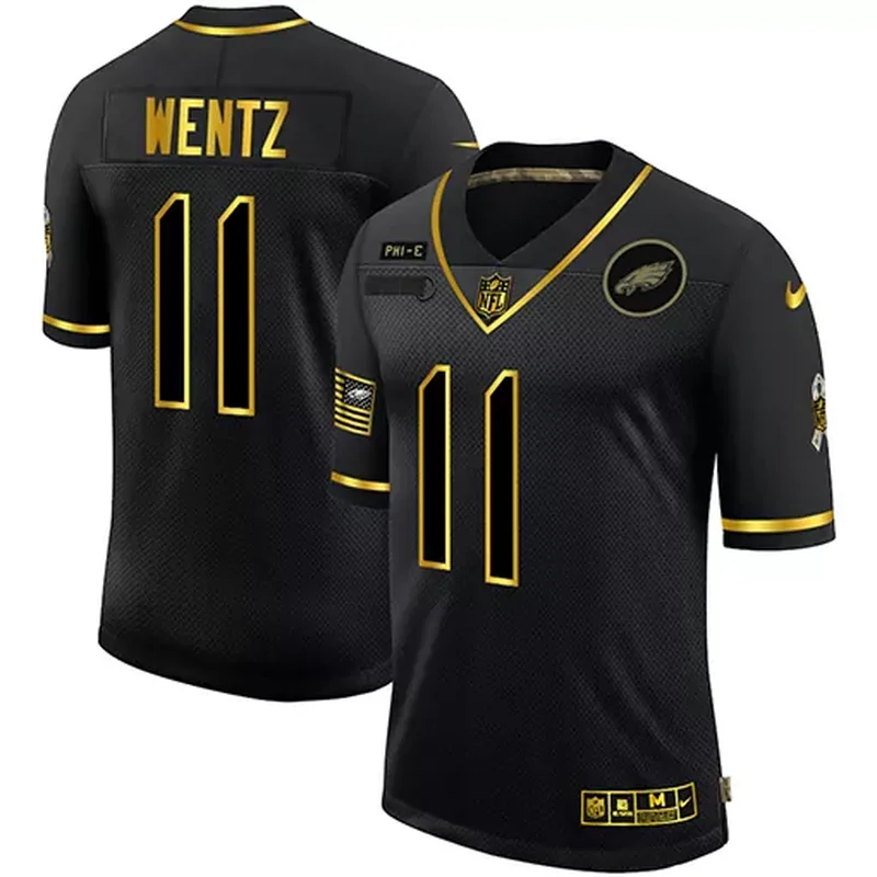 Philadelphia Eagles #11 Brown NFL White Jersey - Image 2