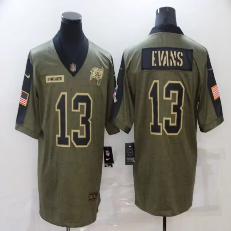 Tampa Bay Buccaneers #12 Brady NFL Black Gold Jersey - Image 4