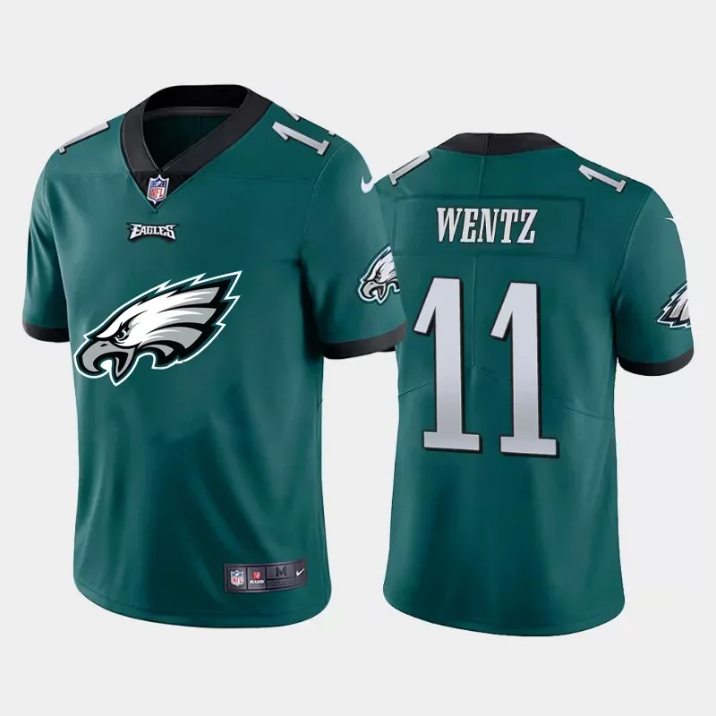 Philadelphia Eagles #11 Brown NFL White Jersey - Image 3