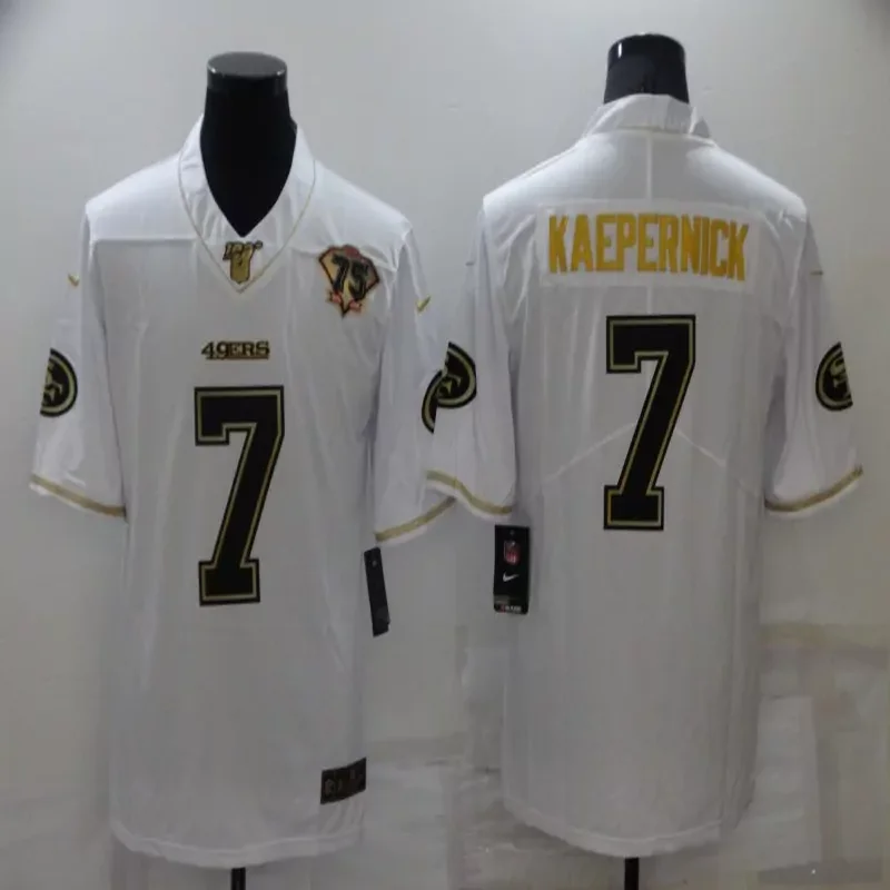 San Francisco 49ers #7 Kaepernick NFL Black Jersey - Image 4