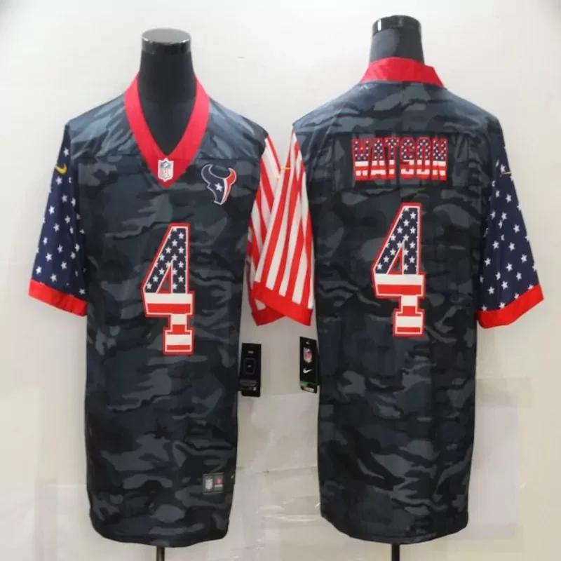 Houston Texans #4 Watson NFL black Jersey - Image 4