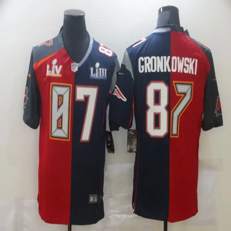 New England Patriots #13 Thomas NFL Black Jersey - Image 5