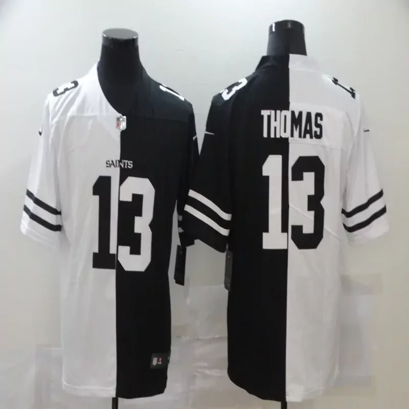 New Orleans Saints #13 Thomas NFL Black Rainbow Jersey - Image 3