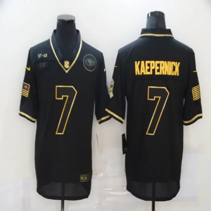 San Francisco 49ers #7 Kaepernick NFL Black Jersey