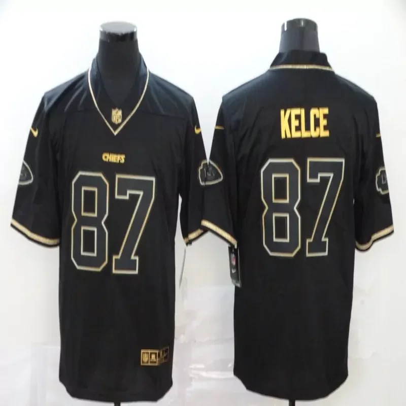 Kansas City Chiefs #87 Kelce NFL Ash Gray Jersey - Image 2