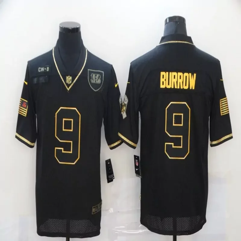 Cincinnati Bengals #9 Burrow NFL Black Jersey