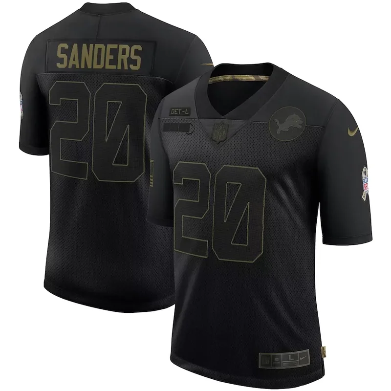 Detroit Lions #9 Stafford NFL Black Jersey - Image 4