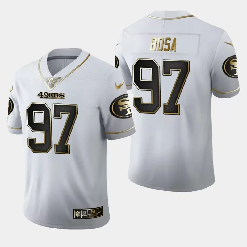 San Francisco 49ers #97 Bosa NFL Camouflage America Flag Jersey - Image 3