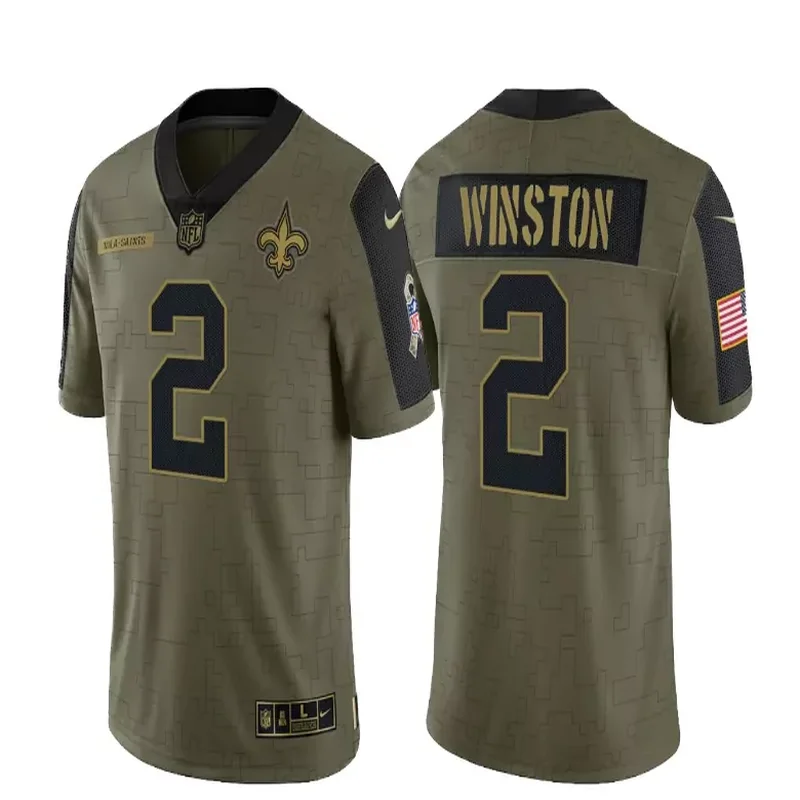 New Orleans Saints #94 Jordan NFL Black Jersey - Image 3