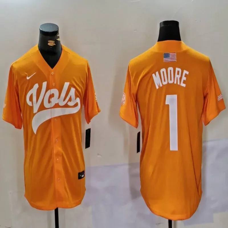 Tennessee Volunteers #Custom Name & Number NCAA Black Jersey - Image 4